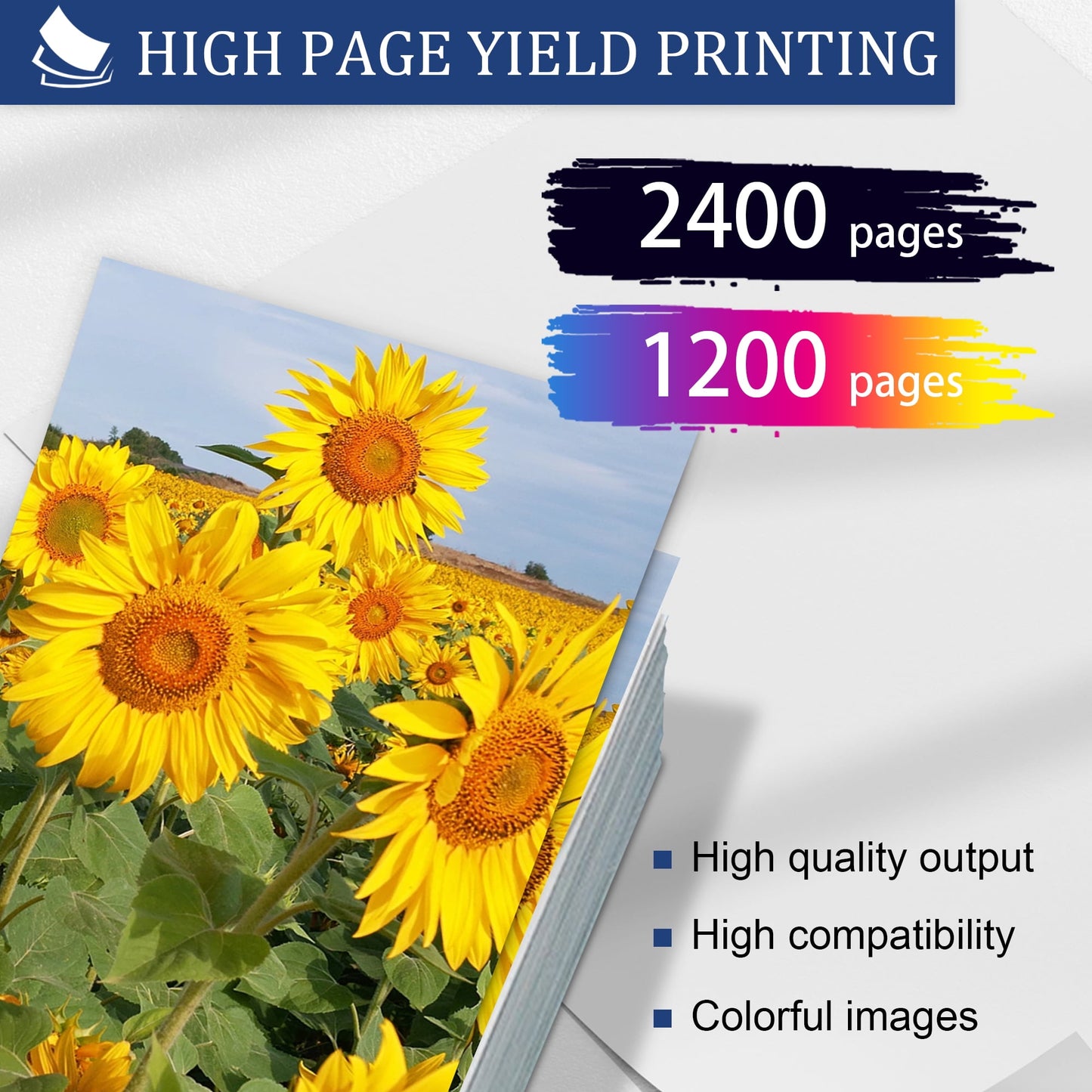 676XL T676XL Ink Cartridge 4-Pack Replacement for Epson 676XL Ink Cartridges for Epson WorkForce Pro WP-4010, WP-4020, WP-4023, WP-4090, WP-4520, WP-4530, WP-4533, WP-4540, WP-4590 Printer