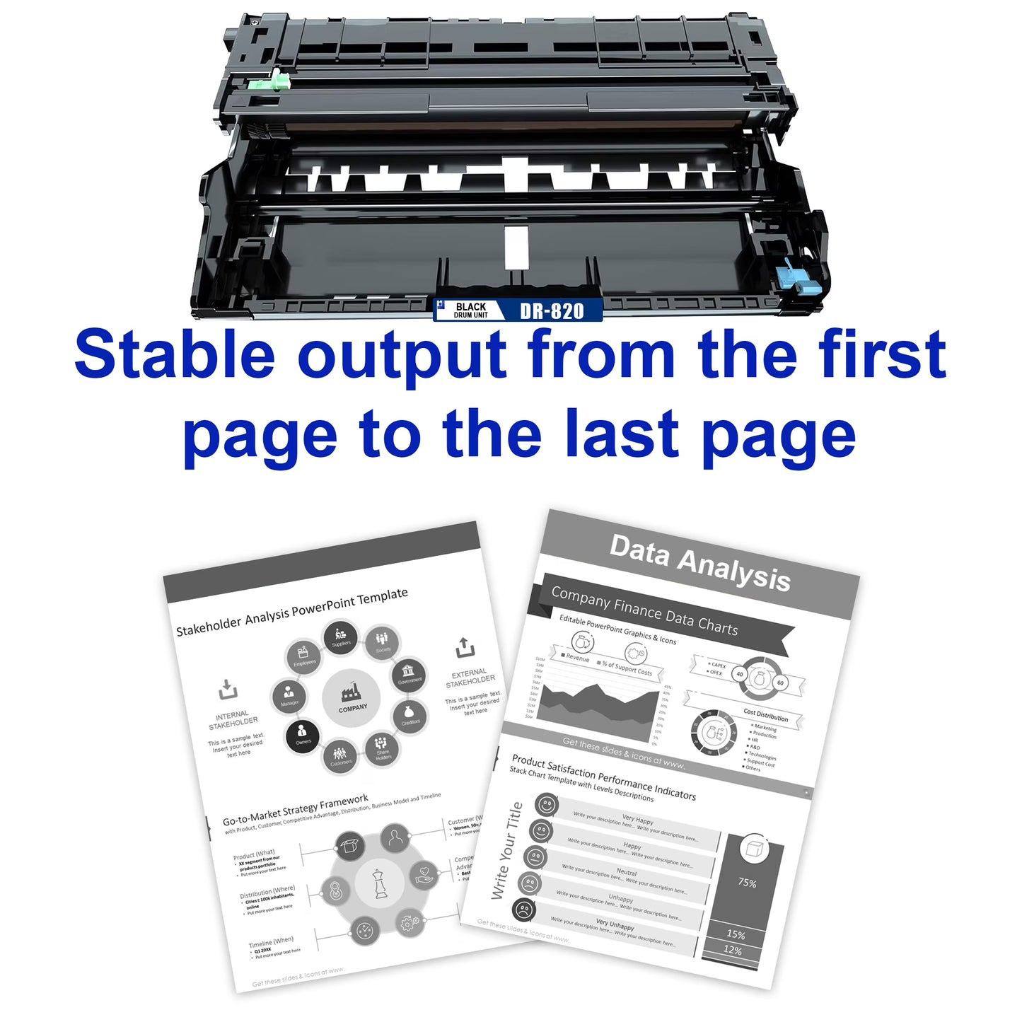 DR820 Black Drum Unit Compatible for Brother DR 820 (1 pack ) for MFC-L5800DW MFC-L5850DW Printers