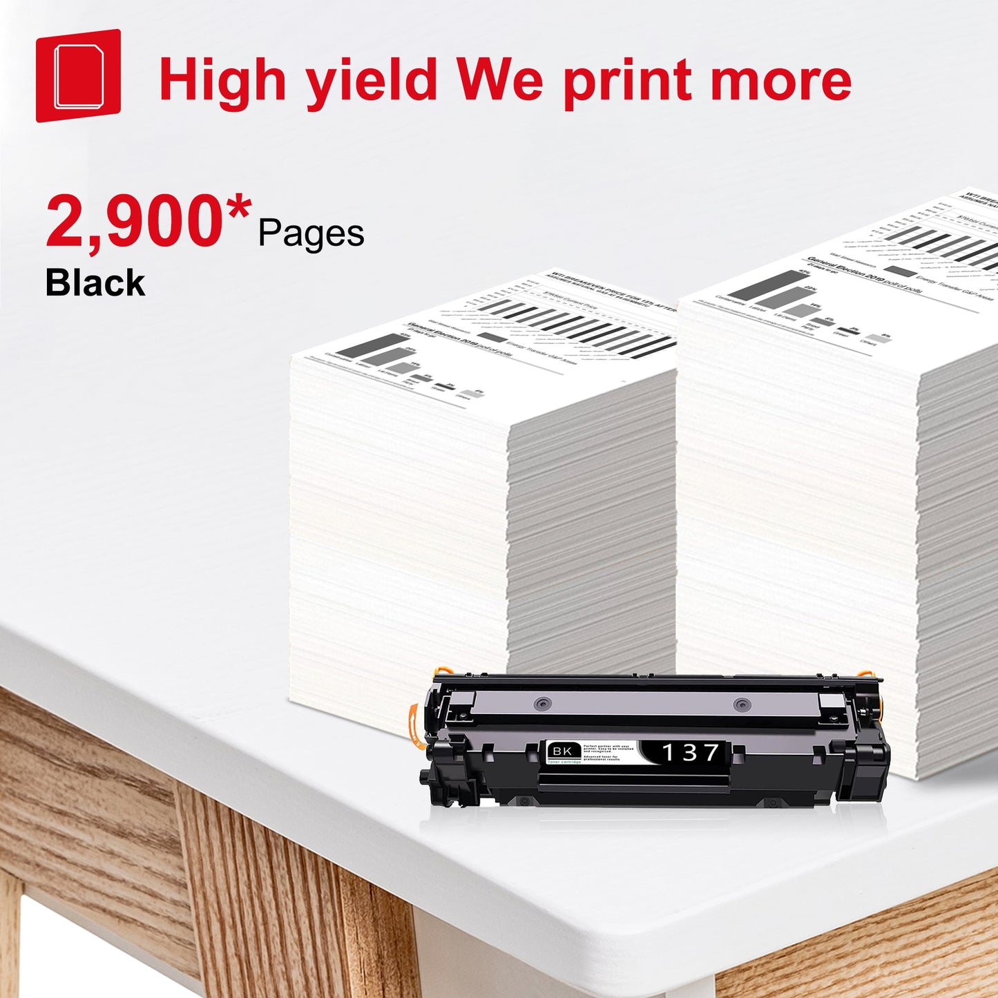 Canon 137 9435b001 Toner Cartridge Black 1-Pack Replacement for Canon C137 MF247dw MF227dw MF236n D570 Printer