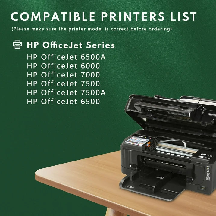 920 Ink Compatible for HP 920XL Ink Cartridge for OfficeJet 6500 Printer (Black Cyan Magenta Yellow)
