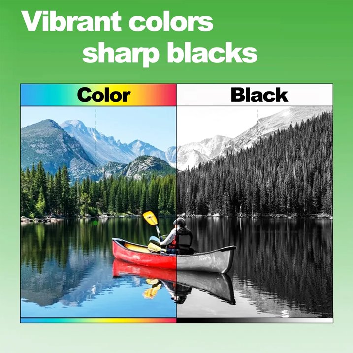 5 Pack 920 Ink Cartridge Compatible for HP 920XL Ink Cartridge 6500A 7500A 7000 Printers (BK/C/Y/M)