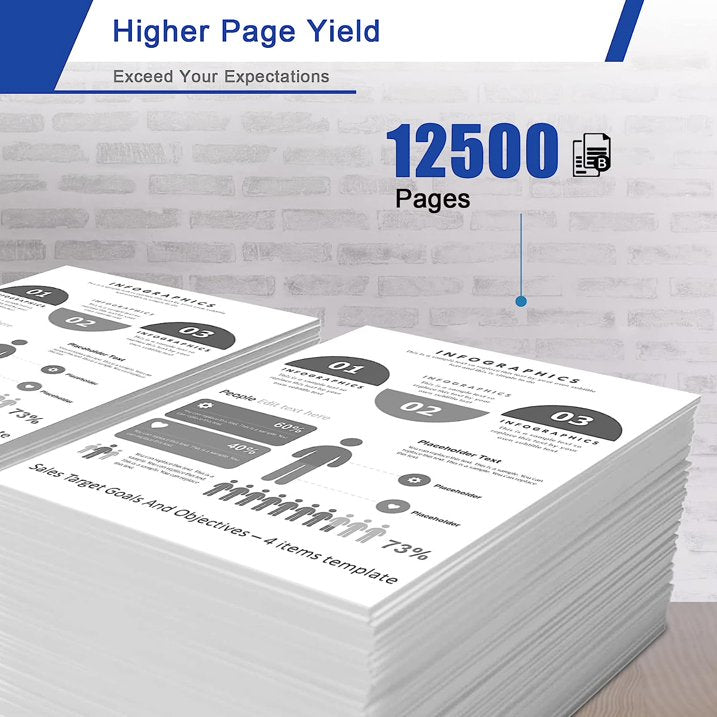 TN880 Black Toner Cartridge Replacement for Brother TN880 Toner Compatible for DCP-L5500DN Printer.