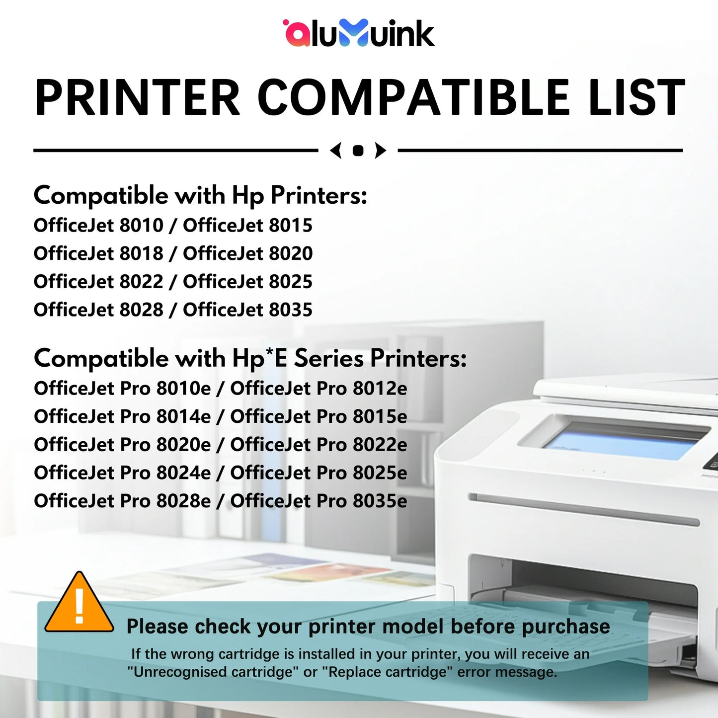 910XL 910 Ink Cartridge High Yield Compatible for HP 910XL Ink Cartridge Black,Cyan,Magenta,Yellow(5-Pack)8010 8015 8018 8020 8022 8025 8028 8035