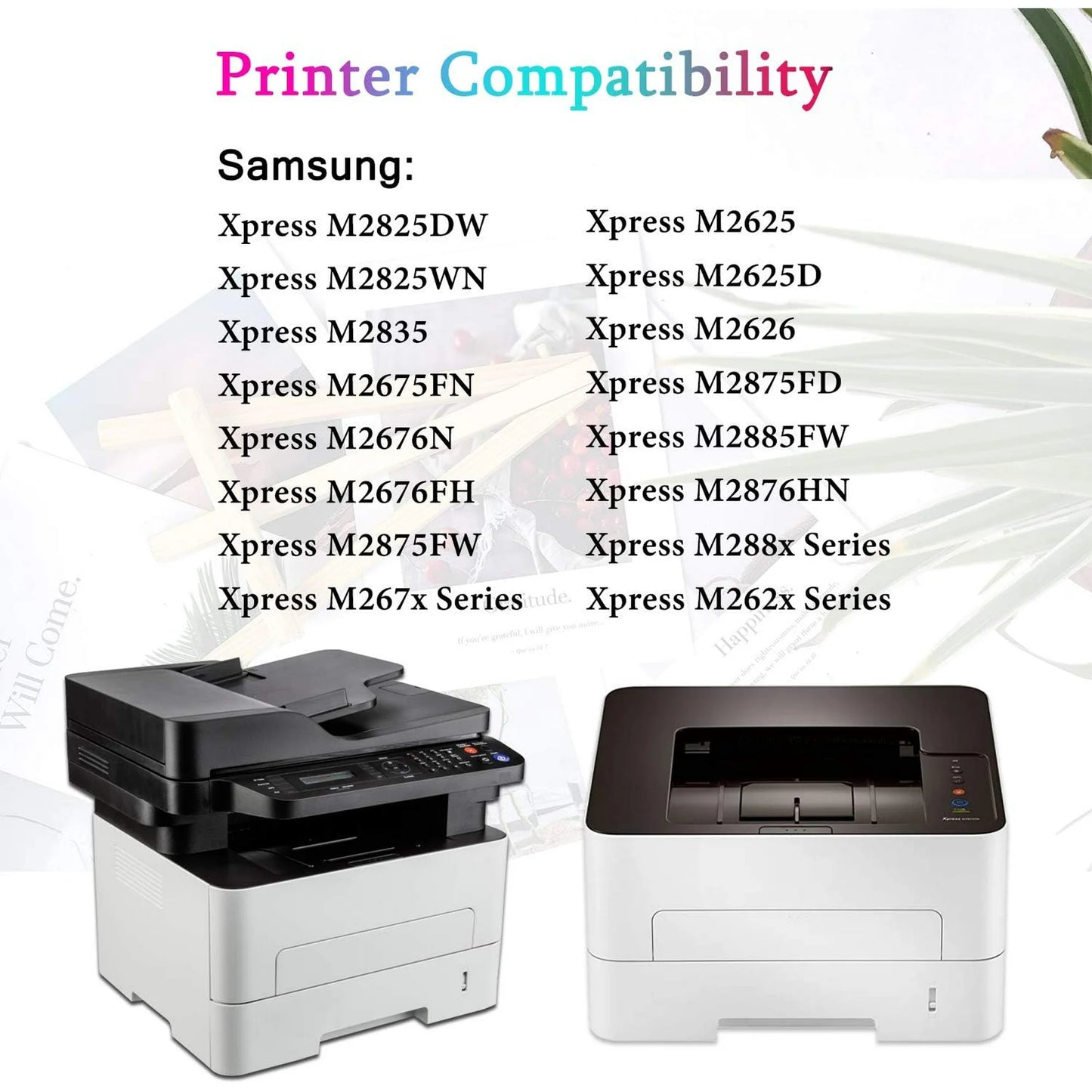 MLT-D116L (1-Pack Black) Toner Cartridge Replacement for Samsung Xpress M2875FD M2875FW M2676FH M2676N M2675FN M2835 M2825WN M2825DW M288x M262x M267x Series Printes