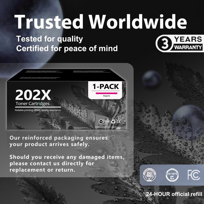 202X 202A Toner Cartridge Compatible for 202X CF503X for Color LaserJet Pro M254dw M281fdw Printer
