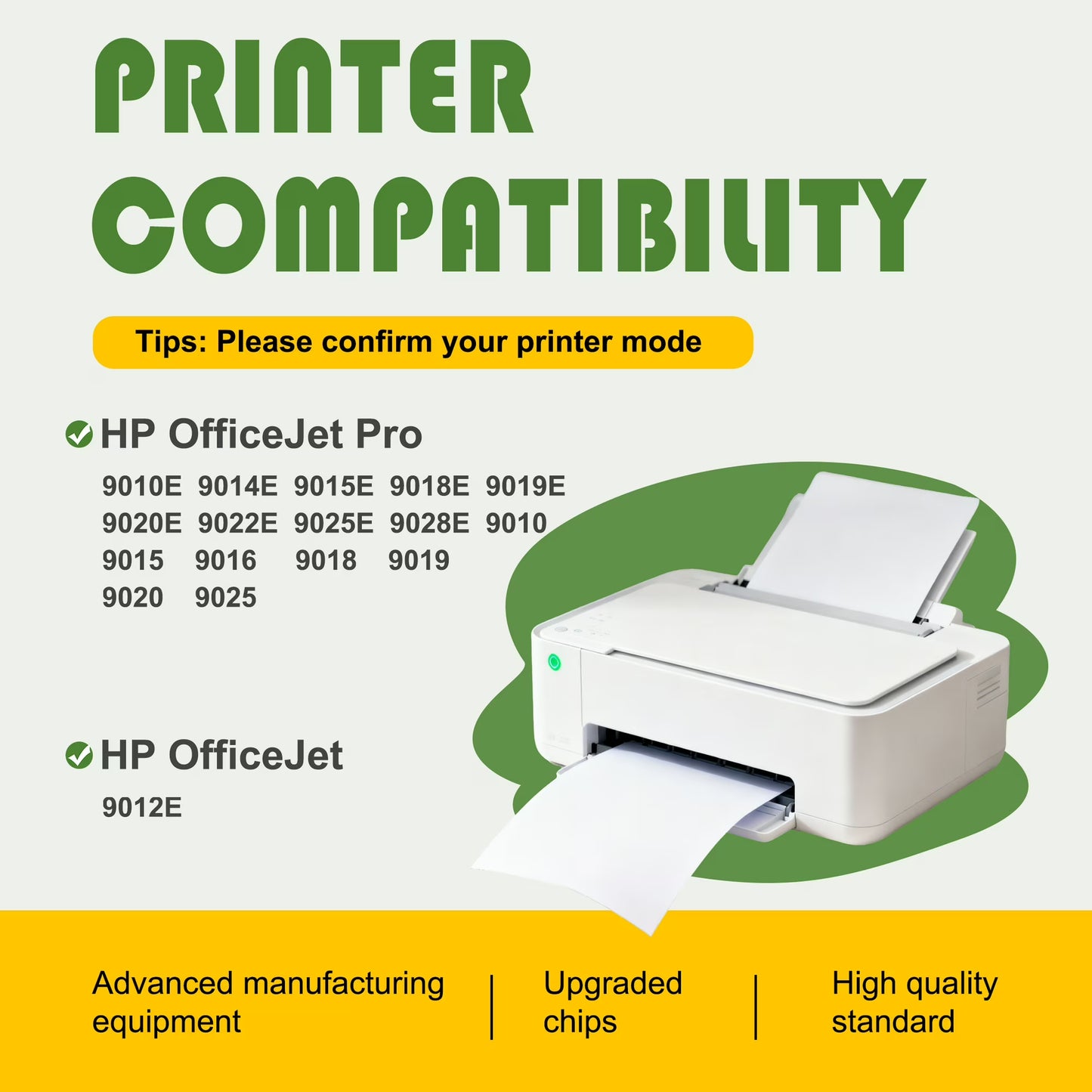 962 Ink Cartridges Compatible for 962XL Ink Cartridge Combo Pack OfficeJet Pro 9010 9010e Printer