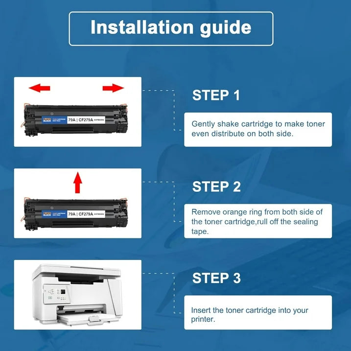 79A Toner Cartridge CF279A Compatible for HP 79A CF279A Toner Pro MFP M26nw M12w Printer (2-Pack )