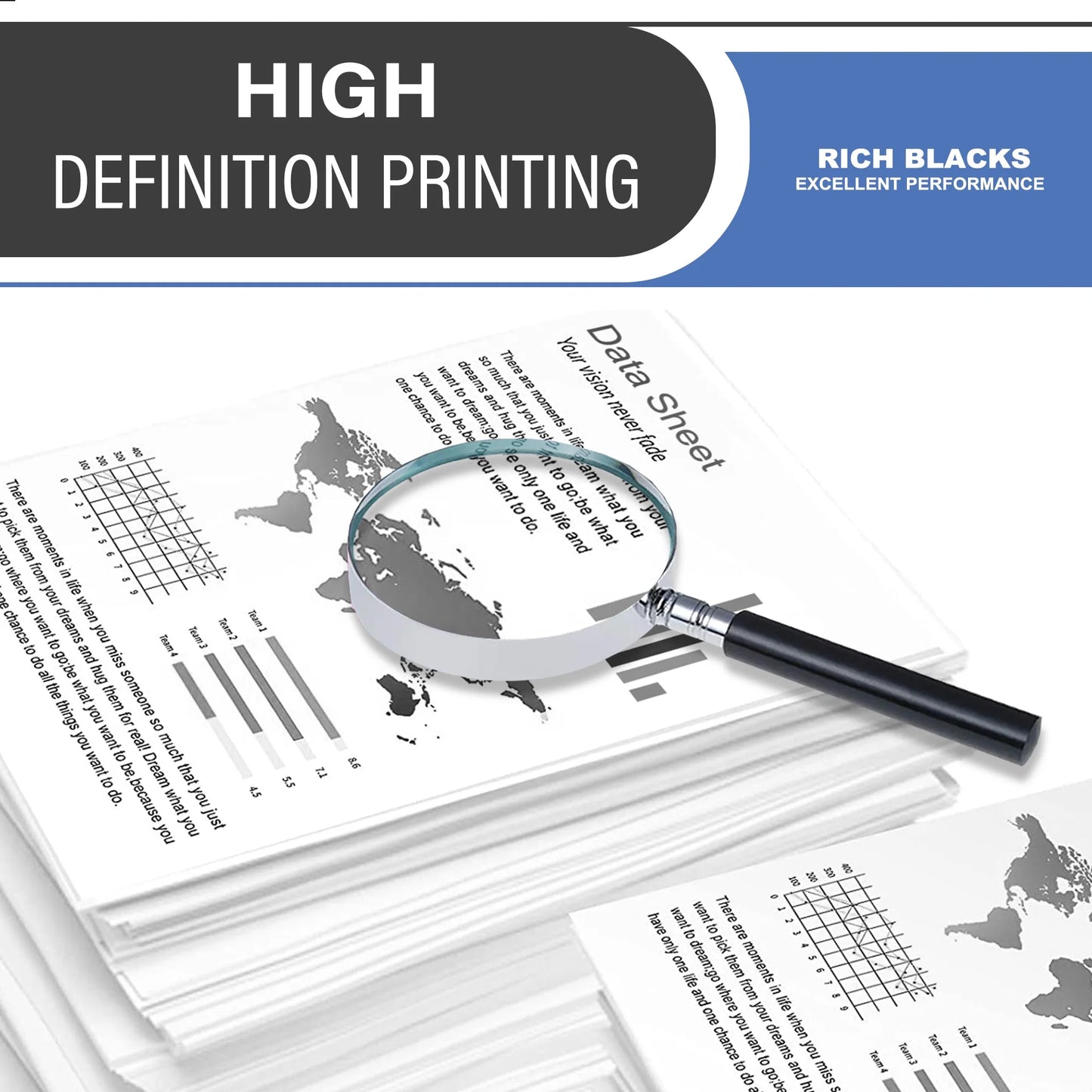 58A CF258A Toner Cartridge Black 1-Pack Compatible for HP 58A CF258A Toner Cartridges for Laser Enterprise M406, MFP M430 Series, Laser Pro M404,MFP M428 Series Printer