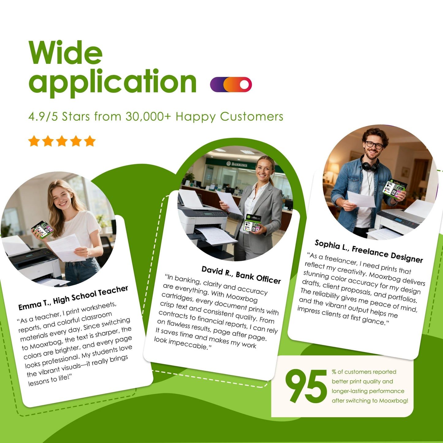 67XL Ink Cartridge Black/Tri-Color Compatible for HP 67 Ink Cartridges for DeskJet 2700 2755e 2800 2855e 4155e 4255e 2755 2852e Envy 6000 6055e 6455e Printer (2-Pack)