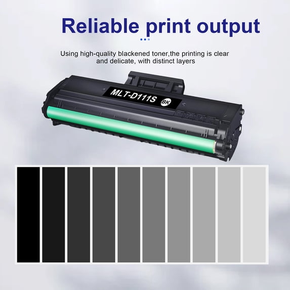 MLT-D111S Toner Cartridge 2-Pack Black High Yield Compatible for Samsung 111S MLT111S MLT D111S for Xpress M2020W M2070FW M2020 M2024W Printer Ink