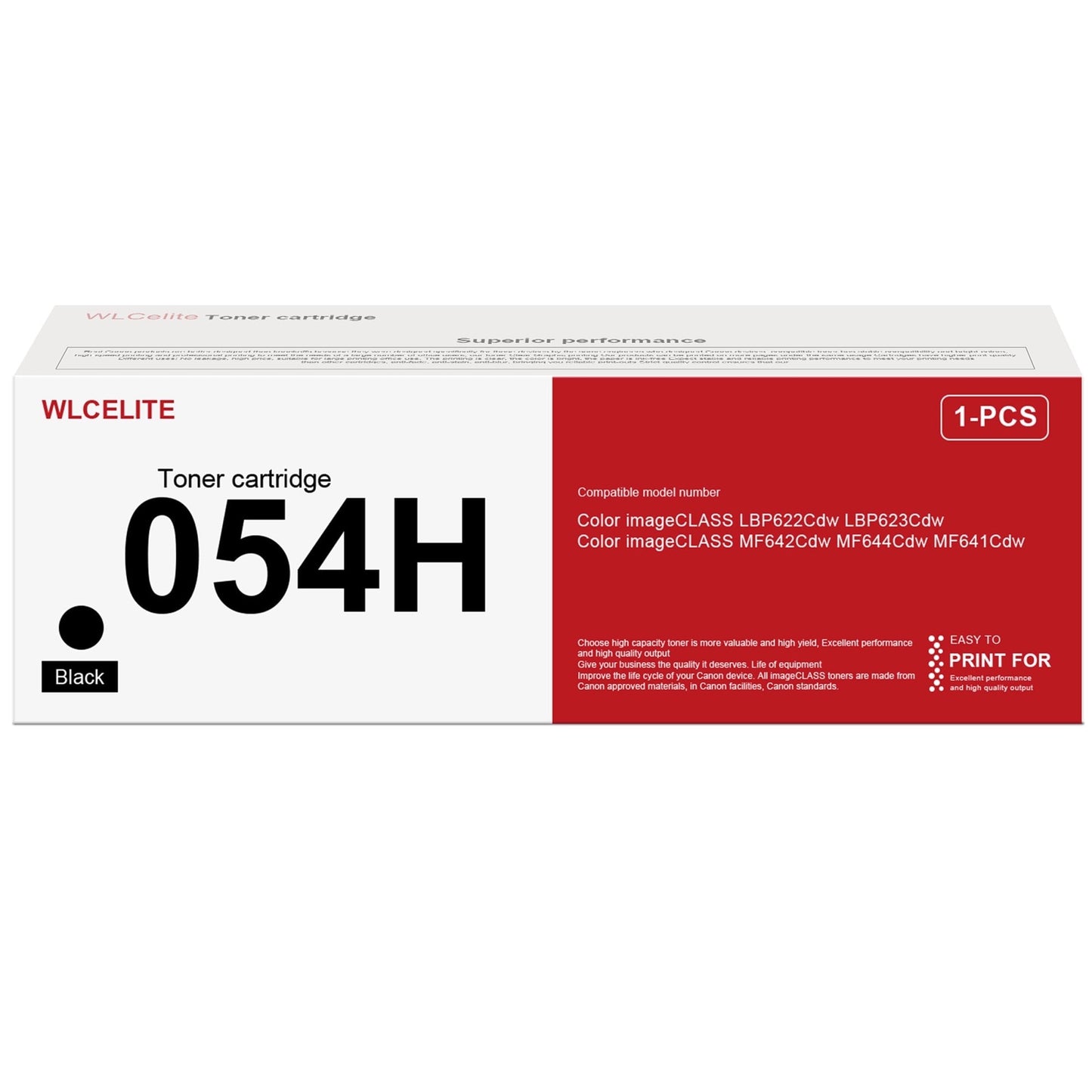 054H CRG-054H Toner Replacement for Canon 054H Toner Cartridge for LBP622Cdw MF644cdw MF641Cdw Printer (Black)