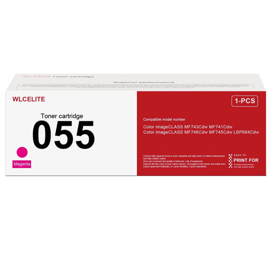 055 Magenta Toner Compatible for Canon 055 Toner Cartridge MF743Cdw MF741Cdw Printer