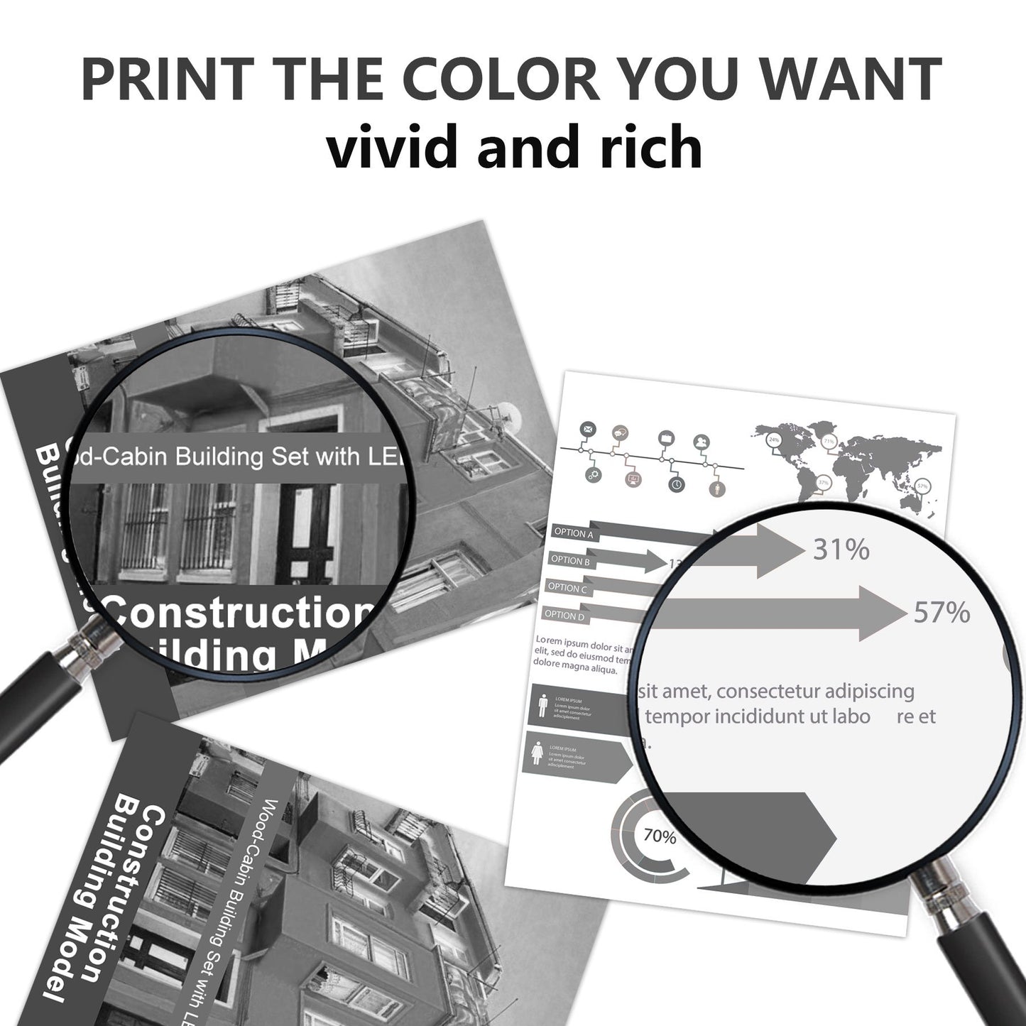 TN431 Toner Cartridge 1 Pack Black Compatible for Brother TN-431 Toner for MFC-L8610CDW Printer