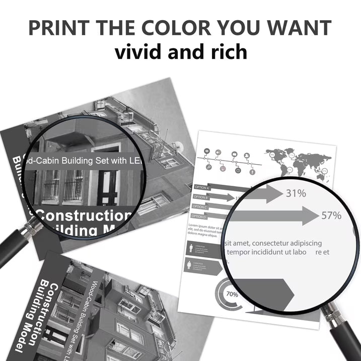 TN433 High Yield Toner Cartridge 1 Pack Black Compatible for Brother TN-433 MFC-L8610CDW Printer