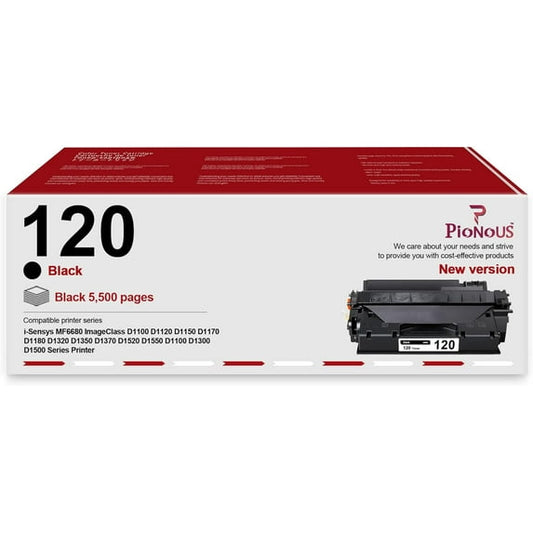 120 Toner Cartridge : 1 Pack 120 Toner Black Replacement for Canon 120 ImageClass D1100 D1120 D1150 D1170 D1180 D1350 Series i-Sensys MF6680 Printer