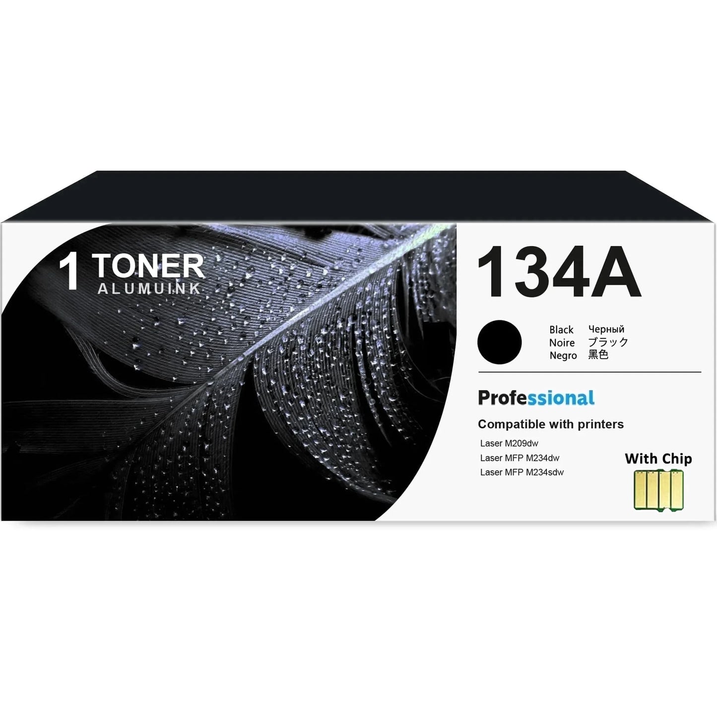 134A W1340A Toner Cartridge Balck 1-Pack Compatible for 134A W1340A Toner Cartridges for Laser M209,MFP M234 Series Printer（with Chip）