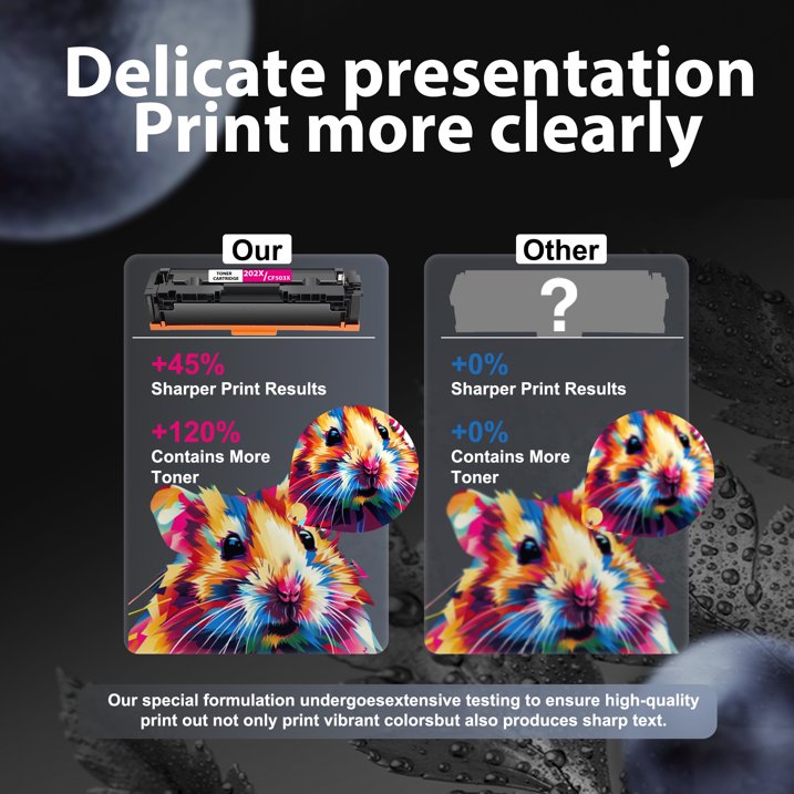 202X 202A Toner Cartridge Compatible for 202X CF503X for Color LaserJet Pro M254dw M281fdw Printer