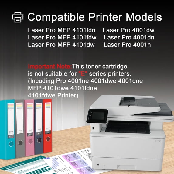 148A Toner Cartridge 2-Pack Black Compatible for HP148A W1480A 148X W1480X for LaserJet Pro MFP 4101fdw 4101fdn 4001dw 4001dn 4001n Printer High Yield