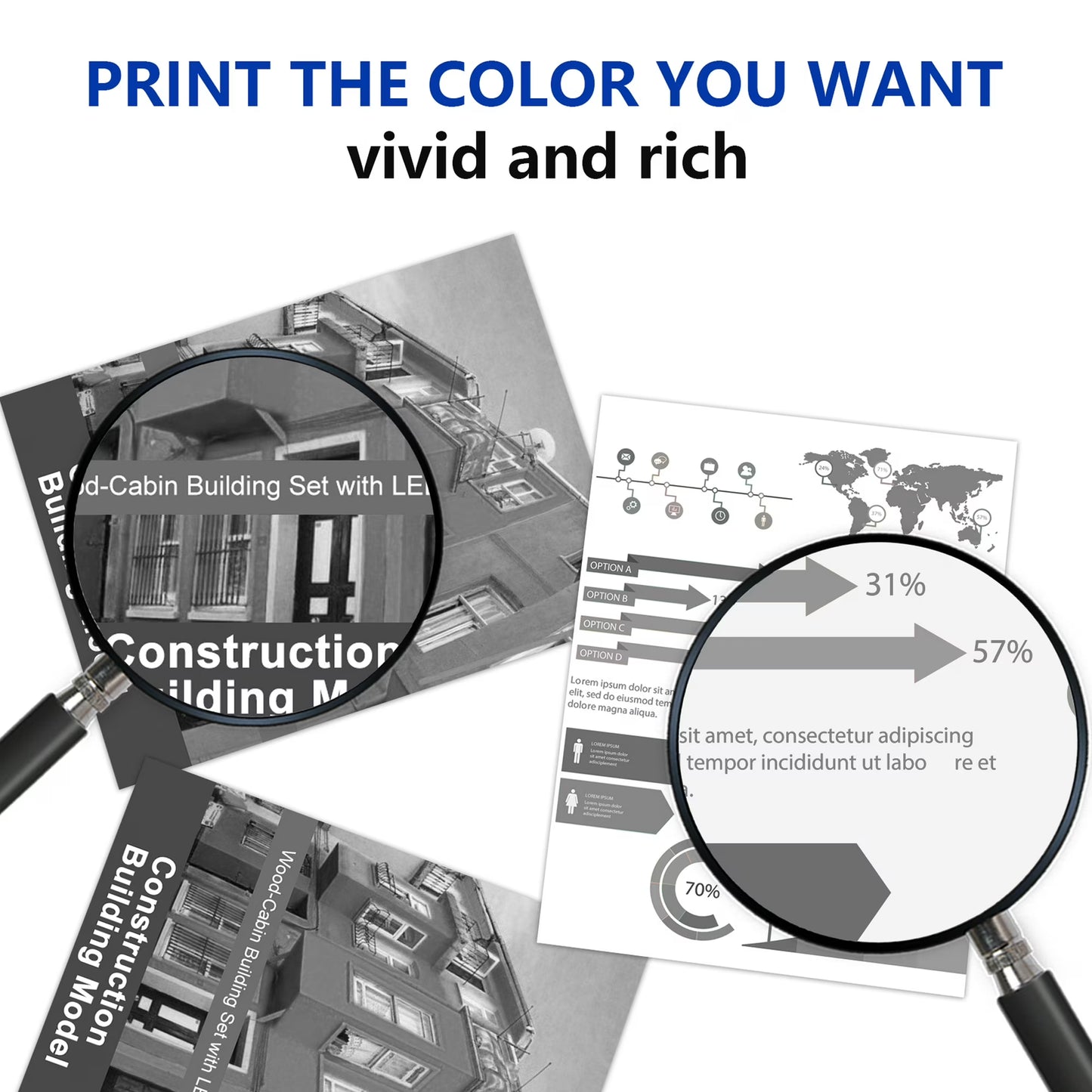 TN420 Toner Compatible for Brother TN420 2 Pack Black Toner Cartridges Printer