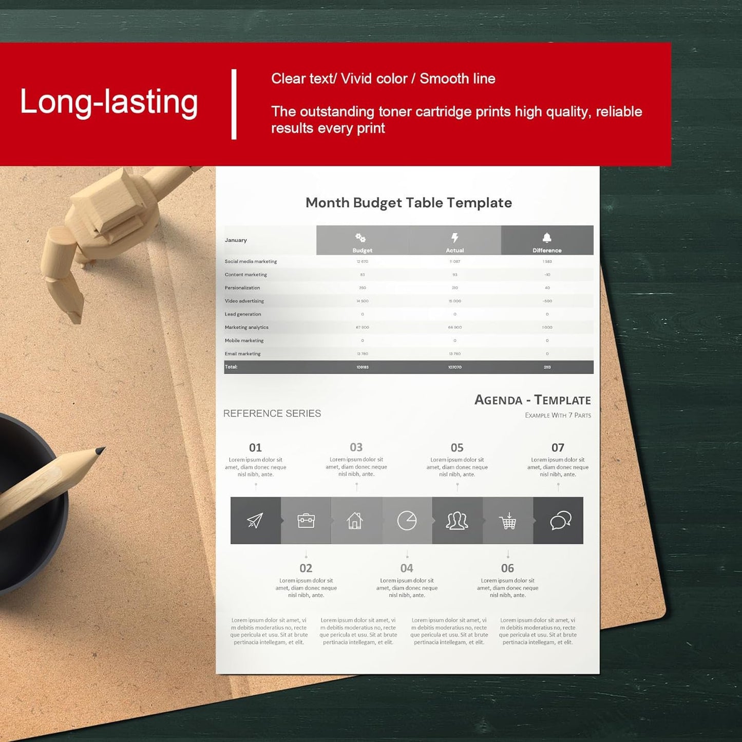 E20 High-Yield Black Toner Cartridge - PINOS Compatible E20 1492A002 Toner Replacement for Canon E20 Toner PC100 / 300 / 400 / 530 / 700 / 900 Series Printer, 1 Pack