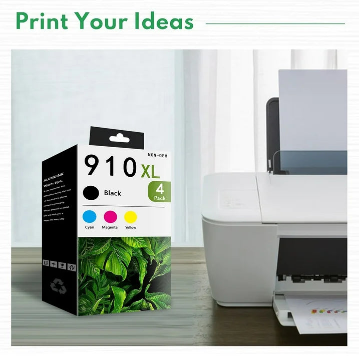 910XL Ink Combo Pack Compatible for HP 910 XL Ink Cartridges OfficeJet 8022e Pro 8020 8025e Printers