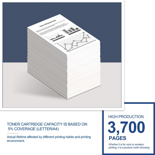 1 Pack TN431 Black High Yield Toner Cartridge TN-431 Compatible Replacement for Brother HL-L8260CDW L8360CDW MFC-L8900CDW L9570CDW Printer