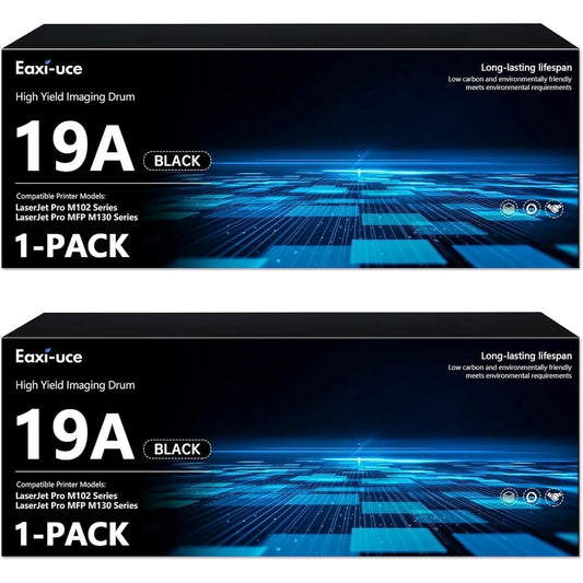 19A CF219A Drum Unit Black High Yield 2-Pack | 19A Drum Unit Compatible for 19A Imaging Drum 19A Ink with Pro M102 Series Pro MFP M130 Series Printer (No Toner Included)
