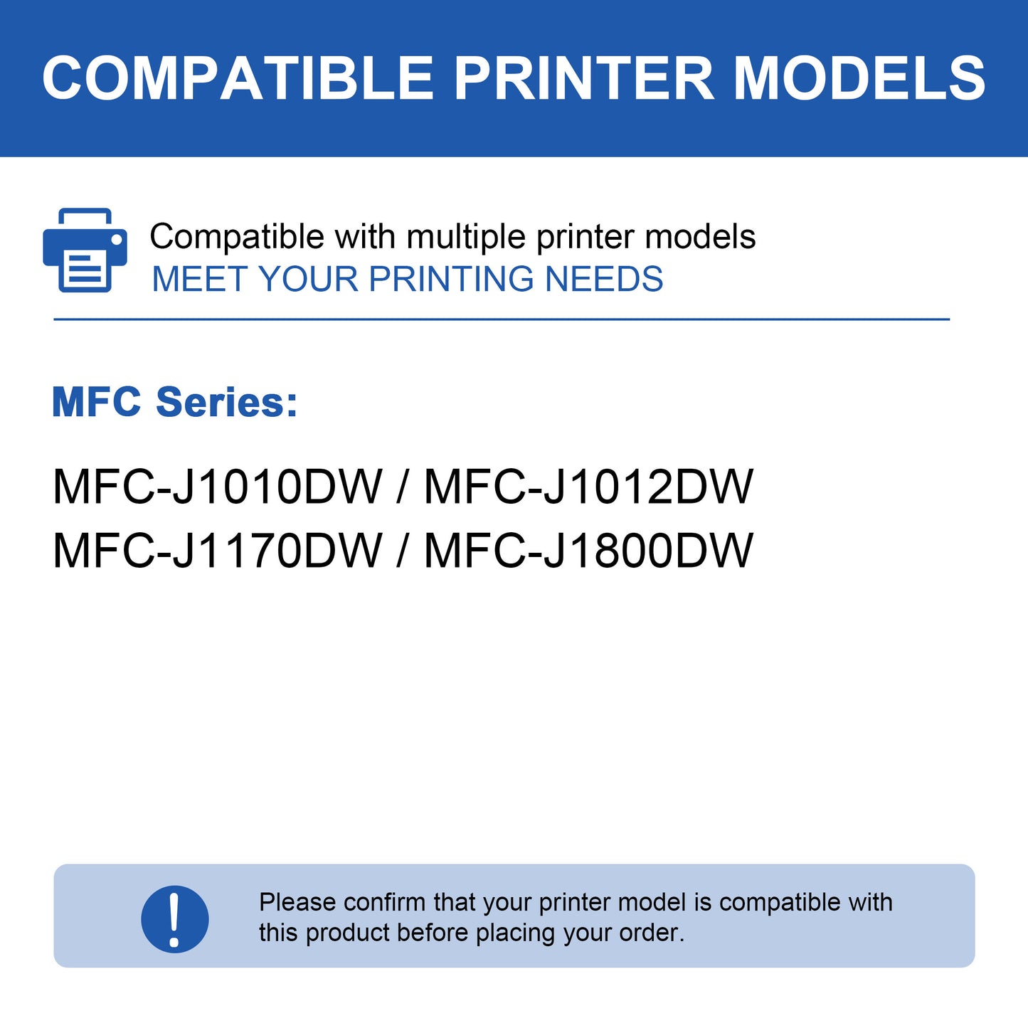 LC401 LC401XL Ink Cartridges Compatible for Brother LC401 LC401XL Ink Cartridge for MFC-J1010DW MFC-J1012DW Printer (1 Black, 1 Cyan, 1 Magenta, 1 Yellow)