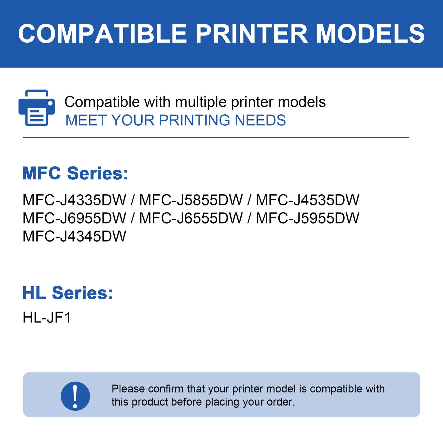 LC406XL Ink Cartridges Compatible for Brother LC406XL Ink Cartridge for MFC-J5955DW HL-JF1 Printer (5-PACK)