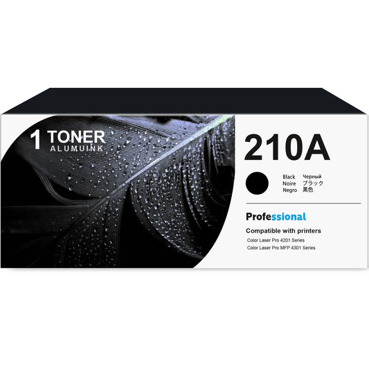 210A W2100A Toner Cartridge Black 1-Pack Compatible for 210A W2100A Toner Cartridges for Color Laser Pro 4201, Color Laser Pro MFP 4301 Series Printer
