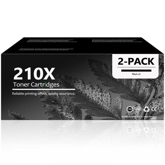 210X Toner Cartridges Compatible for 210X W2100X Black Toner cartridge for Color LaserJet Pro 4201dn 4201dne Printer (2 Pack)