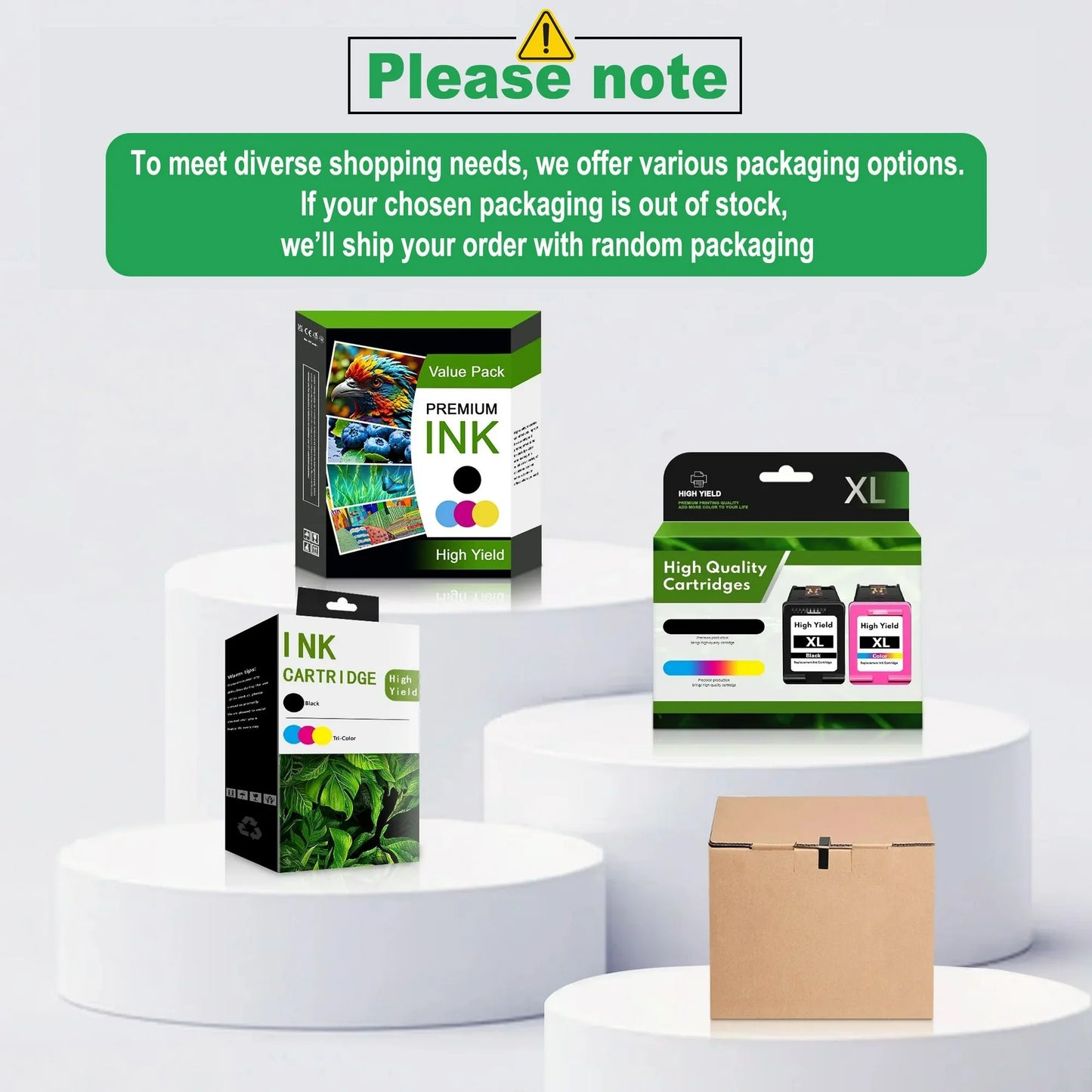 64XL Ink Cartridge Black Tri-Color Compatible for HP 64 Ink Cartridges for Envy 7855 7864 Printers