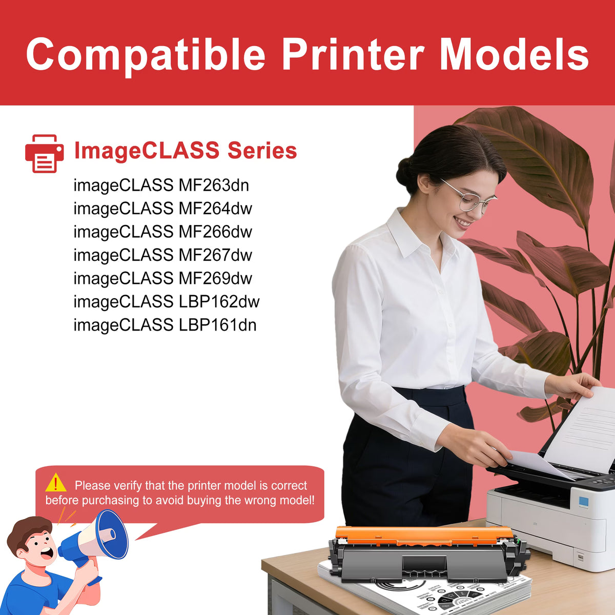 1 Pack Cartridge 051H Black Toner Cartridge Compatible for Canon CRG-051 051H Toner Cartridge imageCLASS MF267dw MF269dw MF263dn MF264dw LBP162dw Printer Toner 051