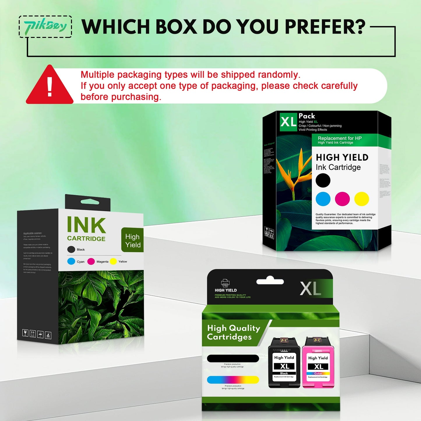 63 XL 63XL Ink Cartridges 2-Pack Black Tri-Color Compatible for HP 63 Ink Cartridges for DeskJet 3630 3632 OfficeJet 3830 4650 5255 Envy 4520 4512 Printers