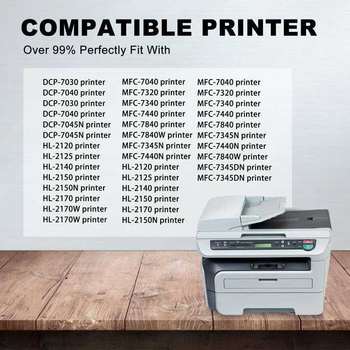 TN330/TN360 Toner Cartridge Replacement for Brother DCP-7030 Printer (1-Pack, Black)