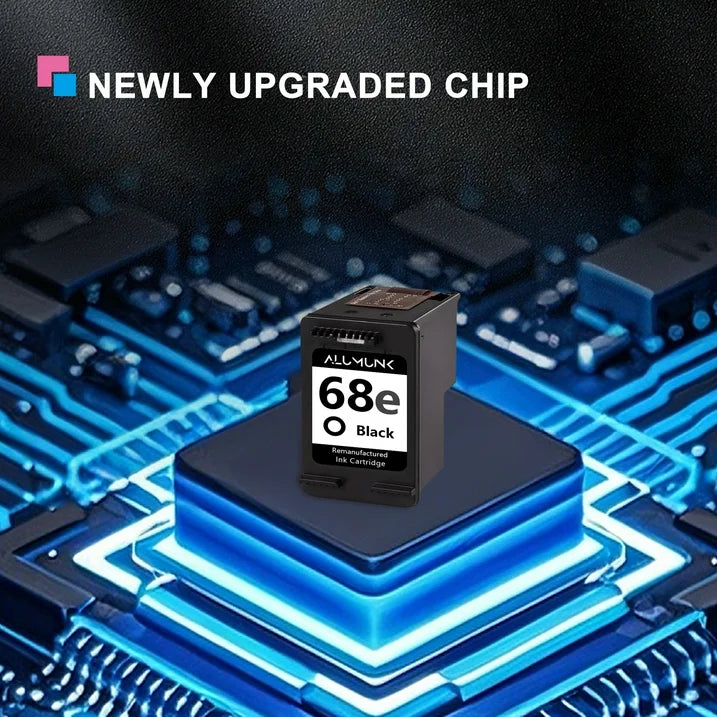 68e Ink Compatible for HP 68e Black Ink Cartridge for Envy 6100e 6500e Series