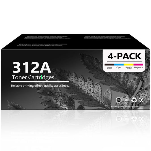 312A Toner Cartridge Compatible for 312A Combo Pack Toner Cartridge for LaserJet Pro MFP M476dn M476dw M476nw Printer (4 Pack)