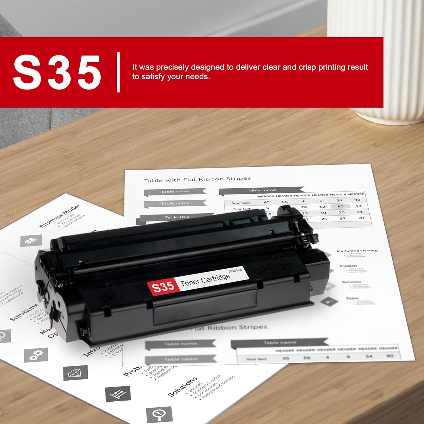 2 Pack S35 High-Yield Black Toner Cartridge : S35 Toner Replacement for Canon imageCLASS D320 D340 D310 D383 FAXPHONE L170 L360 L380 LaserClass 310 320 PC-D320 D340 Printer Toner