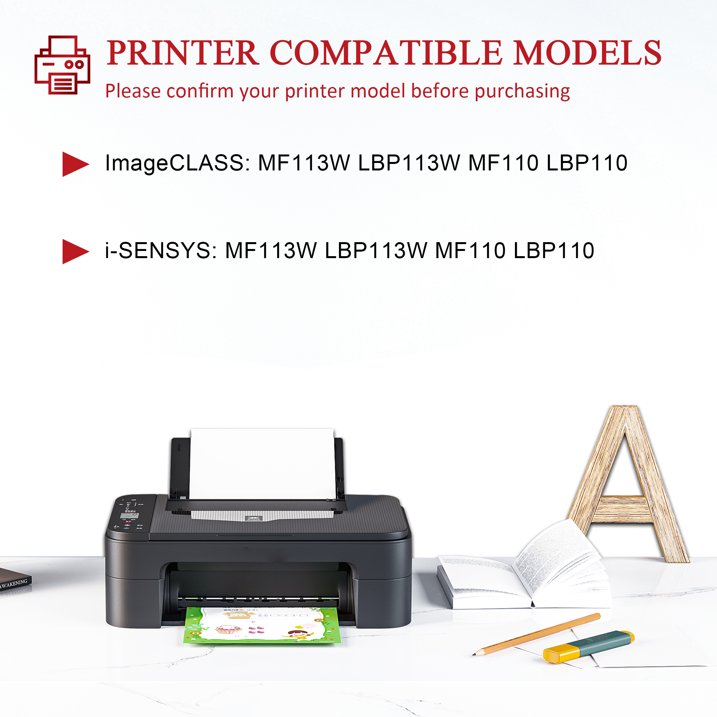 047 Toner Replacement for Canon 047 Black Toner Cartridge for Color imageCLASS LBP113W LBP112 LBP110 Printers