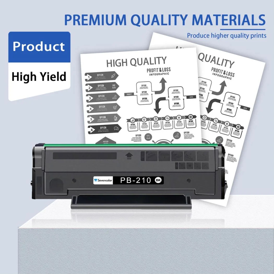 PB-210 PB210 Toner Cartridge 1 Black Replacement for Pantum P2500W P2502W M6550NW M6600NW M6552NW Printer