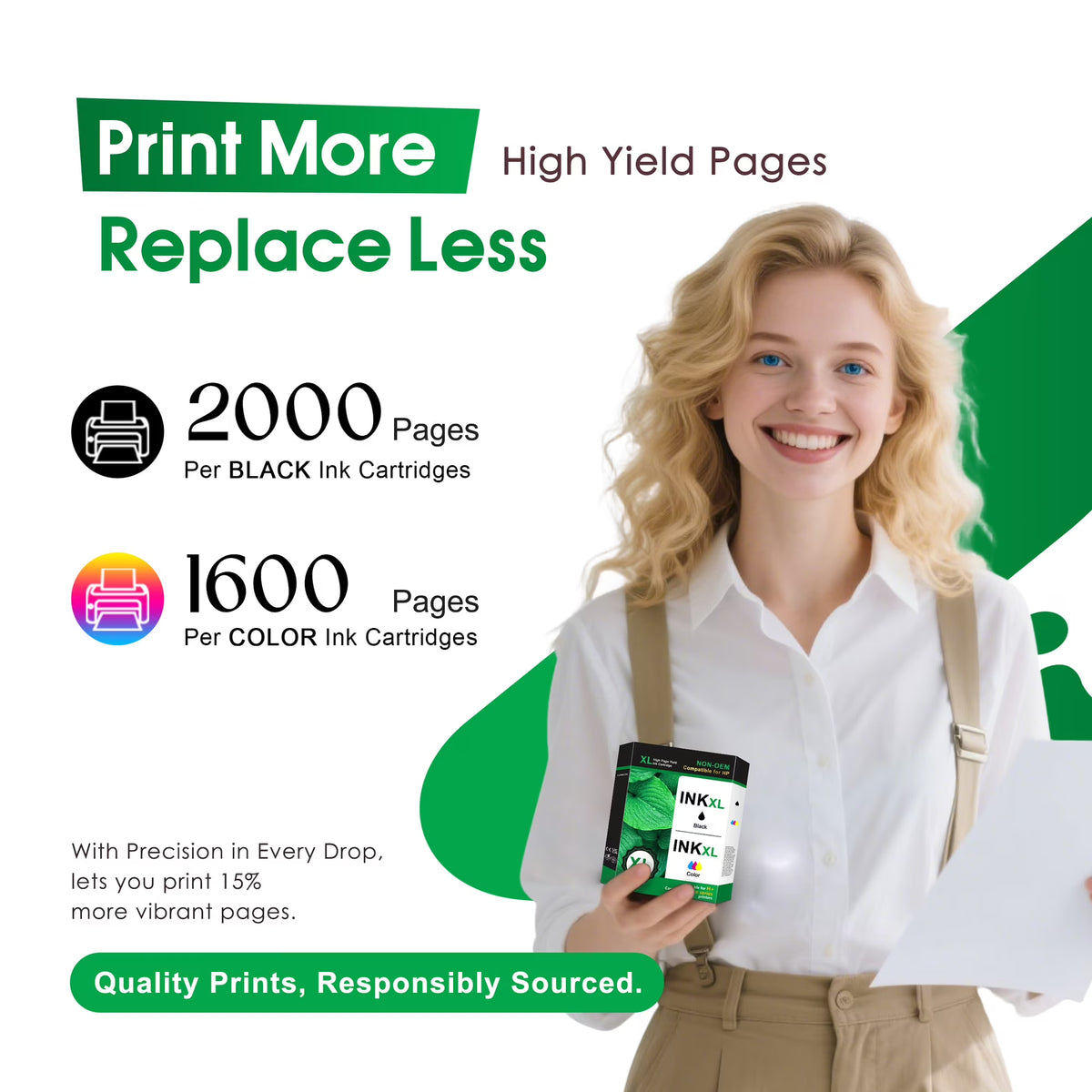 952XL 952 Ink Cartridge Compatible for HP Ink 952 XL Combo Pack for OfficeJet 8710 8720 7740 8725 8210 8715 8702 8740 8725 7720 8730 8216 8700 Printers (2 Black, 1 Cyan, 1 Magenta, 1 Yellow)