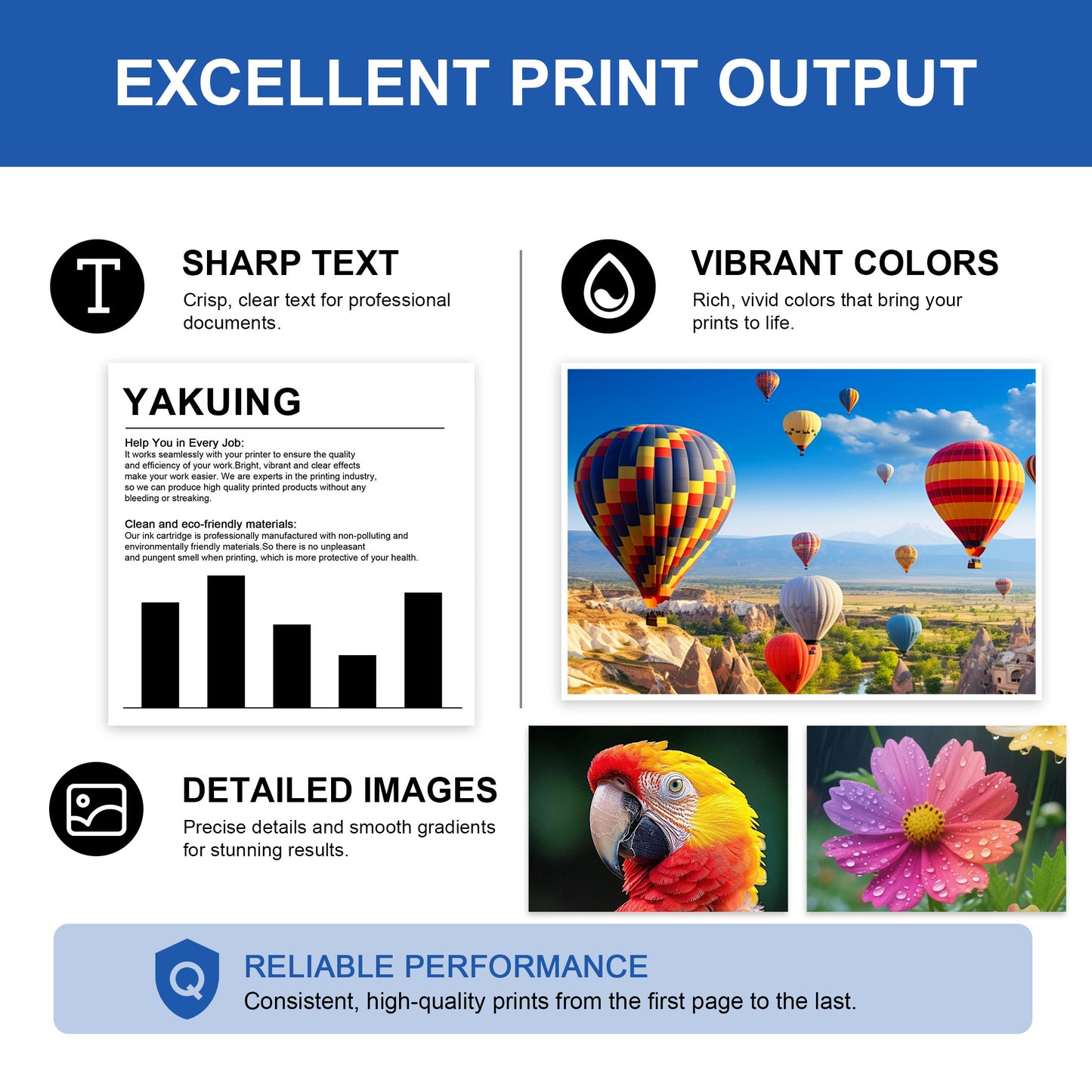 LC406XL Ink Cartridges Compatible for Brother LC406XL Ink Cartridge for MFC-J5955DW HL-JF1 Printer (5-PACK)