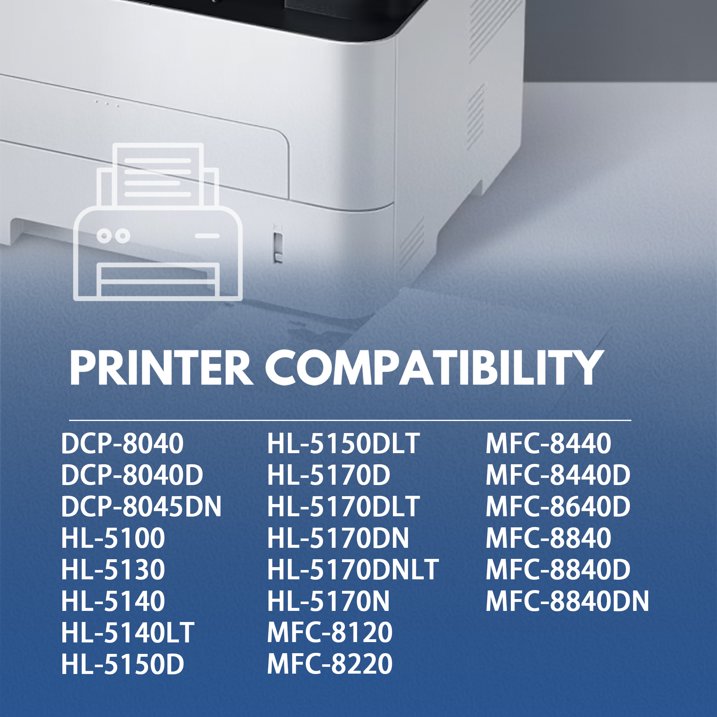 TN570 Black Toner Cartridge Compatible with Brother TN570 for DCP-8040 Printer