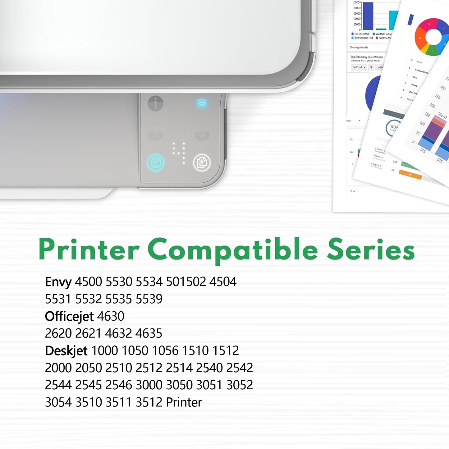 61XL Black Tri-Color Ink (2 pack) Compatible for 61 XL Ink Cartridge Combo Pack 1010 1050 1510 2050 Printer