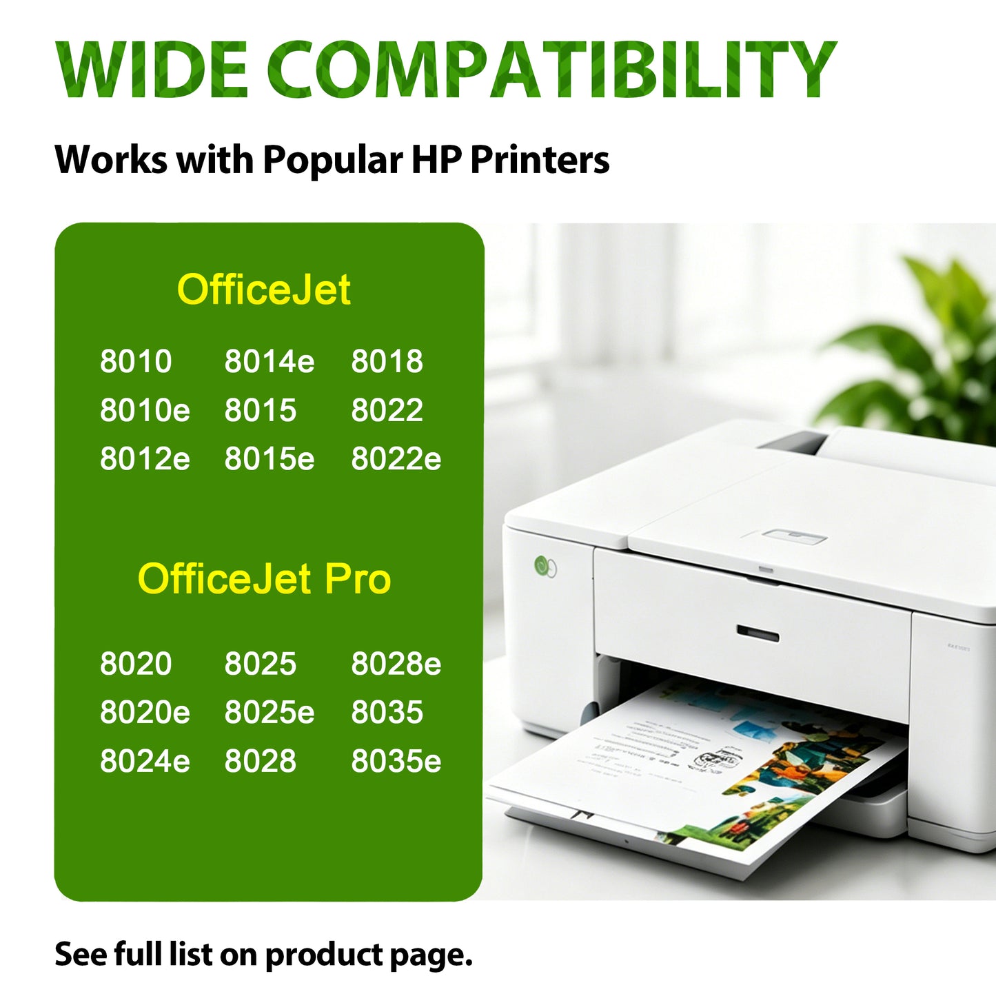 910XL Ink Cartridges Combo Pack Compatible for 910 xl 910 Ink Cartridges Works with OfficeJet Pro 8020e 8025e 8035e 8028e Printers (4-Pack)