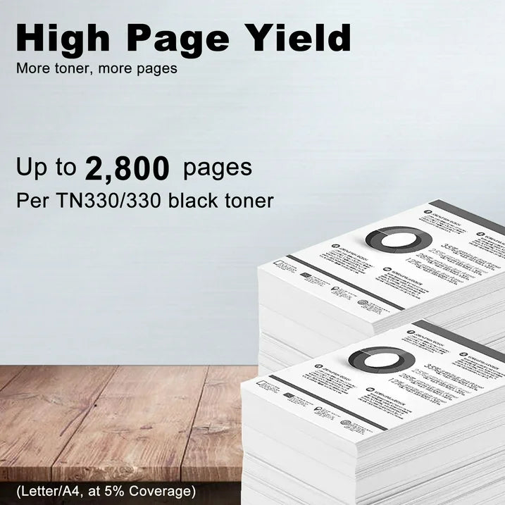 TN330/TN360 Toner Cartridge Replacement for Brother DCP-7030 Printer (1-Pack, Black)