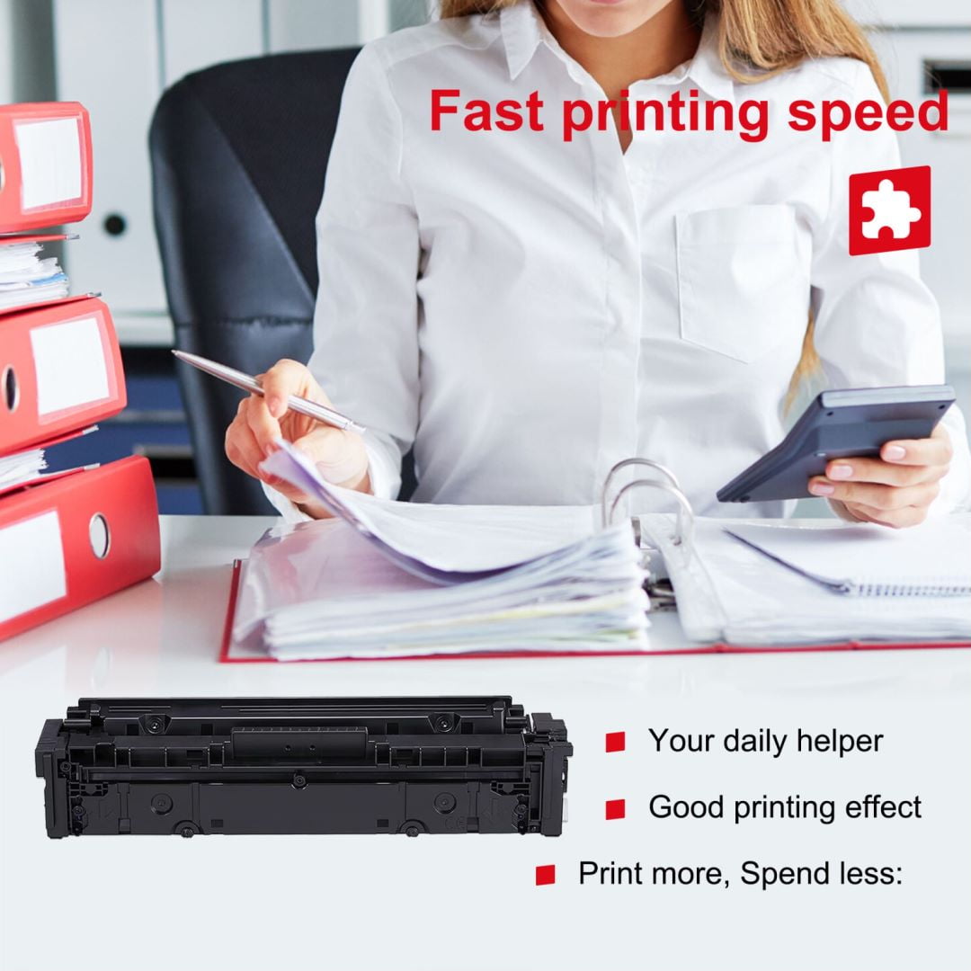 055 Toner Cartridge 4 Pack-BK/C/M/Y Replacement for Canon 055 ImageCLASS MF741Cdw MF743Cdw MF745Cdw MF746Cdw LBP664Cdw Printer