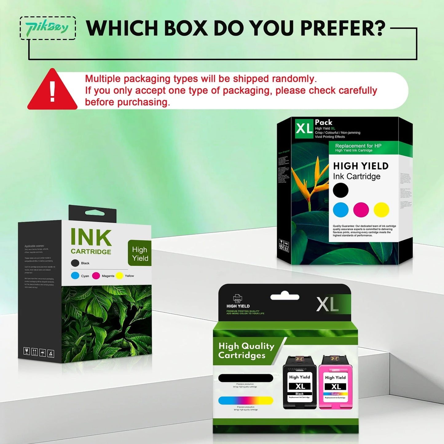 67XL Ink Cartridge Black/Tri-Color Compatible for HP 67 Ink Cartridges for DeskJet 2700 2755e 2800 2855e 4155e 4255e 2755 2852e Envy 6000 6055e 6455e Printer (2-Pack)