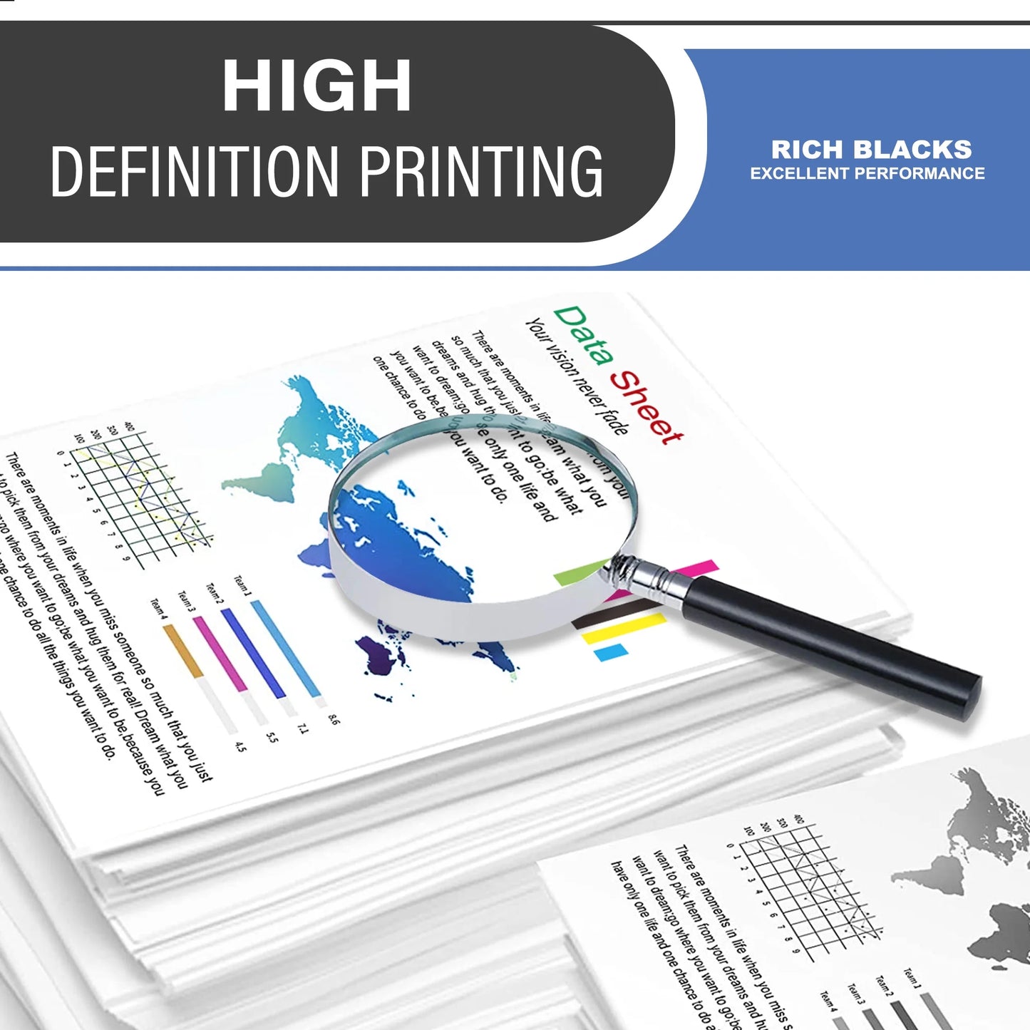 206A W2110A Toner Cartridge Black 1-Pack Compatible for HP 206A W2110A Toner Cartridges for Color Laser Pro M255; Color Laser Pro MFP M282, M283 Series Printer