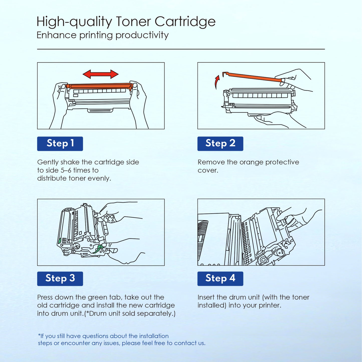TN-660 TN660 Toner Cartridge Compatible for Brother TN660 High Yield Black Works with HL-L2360DW DCP-L2540DW MFC-L2700DW L2707DW ( 4 Black, 2800 Pages Per Cartridge )